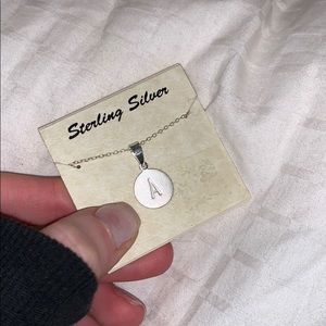 Sterling silver A necklace